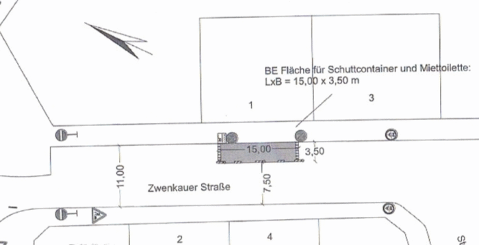 Verkehrszeichenplan Karte